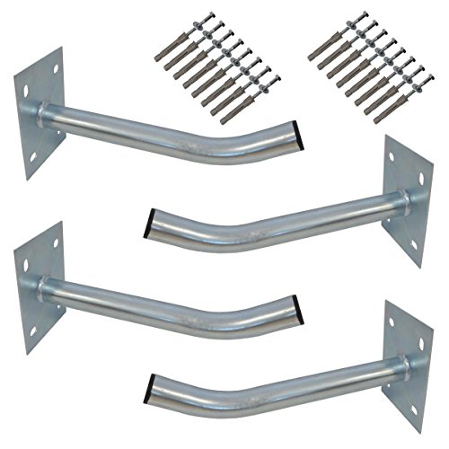 PremiumX 4x Autoreifen Wandhalter 35cm Reifenhalter für Auto Felgen Halterung Reifen Wandhalterung inkl. Montage Schraubensatz von Premium X