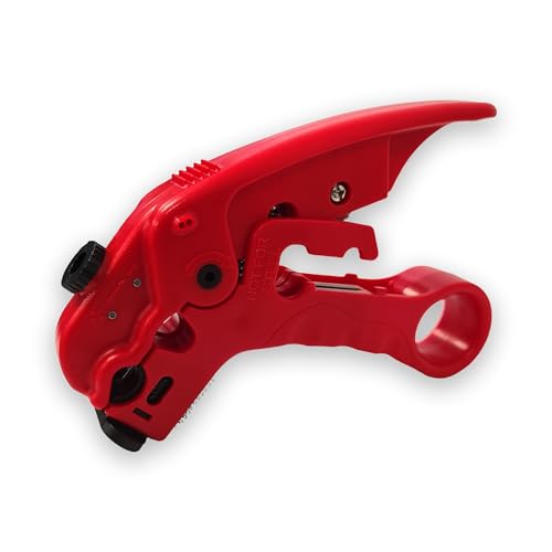 PremiumX Abisolierer XCon CS-100 Universal 2-Stufen Abisolierwerkzeug Kabel Netzwerkkabel Koaxialkabel Kabelwerkzeug Entmanteler von Premium X