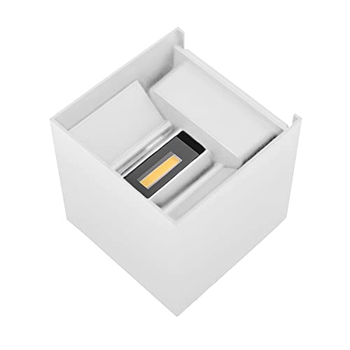 PremiumX Wandleuchte LWS7W LED Weiß 7W 475 LM Wandlampe Leuchte Lampe Innen Außen IP65 von Premium X