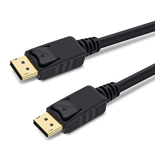 PremiumCord 8K DisplayPort 1.3/1.4 Kabel M/M 1,5 m, DisplayPort auf DisplayPort, 32,4Gbps, Video 8K@30Hz, 5K@60Hz, 4K@120Hz 2160p, HDCP 2.2, vergoldete Anschlüsse, schwarz, kport5-015 von PremiumCord
