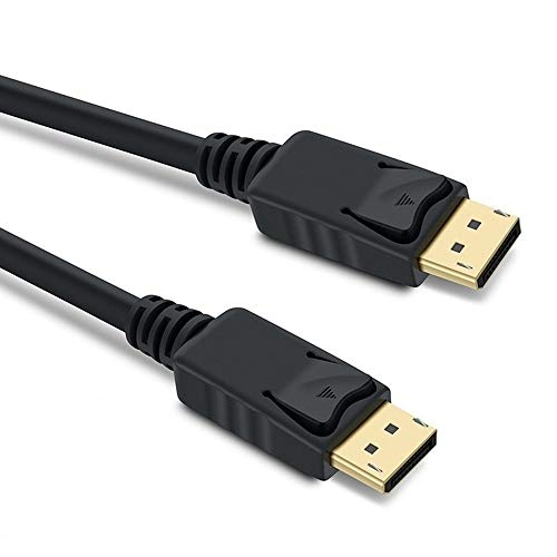 PremiumCord 8K DisplayPort 1.4 Kabel M/M 5m, DisplayPort zu DisplayPort, 32,4 Gbit/s, Video 8K@60Hz, 5K@60Hz, 4K@120Hz 2160p, HDCP 2.2, vertiefte Verbindungen, schwarz von PremiumCord