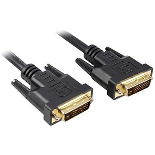 PremiumCord DVI Verbindungskabel - 3m, Dual-Link, DVI-D (24 + 1) Stecker auf Stecker, Digital, Full HD 1080p, max. Auflösung: 2560 x 1600 Pixel 60Hz, Farbe schwarz von PremiumCord