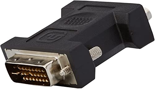 PremiumCord DVI auf VGA Adapter, DVI-I (24 + 5) Stecker - VGA Buchse (15 polig), Vernickelt, Farbe schwarz, kpdva-1 von PremiumCord