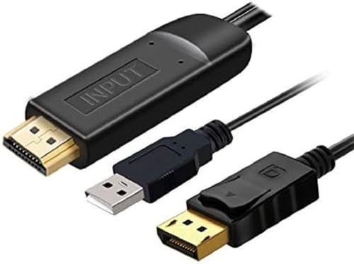 PremiumCord HDMI 2.0 zu DisplayPort 1.2 Kabel, Auflösung 4K@60Hz 2160p Full HD 1080p, 3D, Farbe schwarz, Kabellänge 2m PremiumCord HDMI 2.0 zu DisplayPort 1.2 Kabel, Auflösung 4K@60Hz 2160p Full HD 1080p, 3D, Farbe schwarz, Kabellänge 2m von PremiumCord