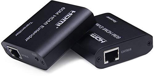 PremiumCord HDMI Extender bis zu 60 m über Patchkabel Cat. 5e/6/6a/7, Kompatibel mit Full HD 1080p 60Hz, EDID-Einstellung, Metallgehäuse PremiumCord HDMI Extender bis zu 60 m über Patchkabel Cat. 5e/6/6a/7, Kompatibel mit Full HD 1080p 60Hz, EDID-Einstellung, Metallgehäuse von PremiumCord