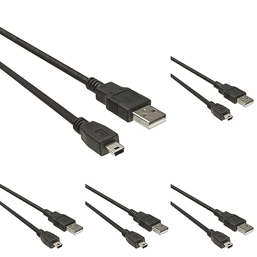 PremiumCord Kabel USB 2.0, A-B Mini, 5Pins, 20cm (Packung mit 5) von PremiumCord