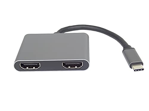 PremiumCord MST 4K Adapter USB-C auf 2X HDMI, USB 3.1 Typ C Stecker auf 2X HDMI Buchse, erweiterte + Spiegelfunktionen, USB3.0, PD, Auflösung 4K, Full HD 1080p PremiumCord MST 4K Adapter USB-C auf 2X HDMI, USB 3.1 Typ C Stecker auf 2X HDMI Buchse, erweiterte + Spiegelfunktionen, USB3.0, PD, Auflösung 4K, Full HD 1080p von PremiumCord