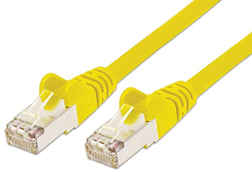 PremiumCord Netzwerkkabel, Ethernet, LAN & Patch Kabel CAT6a, 10Gbit/s, S/FTP PIMF Schirmung, AWG 26/7, 100% Cu, schnell flexibel und robust RJ45 kabel, gelb, 2m von PremiumCord