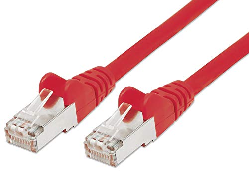 PremiumCord Netzwerkkabel, Ethernet, LAN & Patch Kabel CAT6a, 10Gbit/s, S/FTP PIMF Schirmung, AWG 26/7, 100% Cu, schnell flexibel und robust RJ45 kabel, rot, 10m von PremiumCord