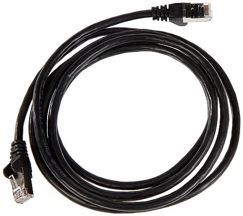 PremiumCord Netzwerkkabel, Ethernet, LAN & Patch Kabel CAT6a, 10Gbit/s, S/FTP PIMF Schirmung, AWG 26/7, 100% Cu, schnell flexibel und robust RJ45 kabel, schwarz, 2m von PremiumCord