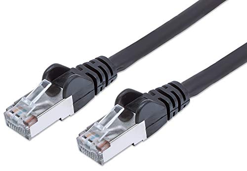 PremiumCord Netzwerkkabel, Ethernet, LAN & Patch Kabel CAT6a, 10Gbit/s, S/FTP PIMF Schirmung, AWG 26/7, 100% Cu, schnell flexibel und robust RJ45 kabel, schwarz, 3m von PremiumCord