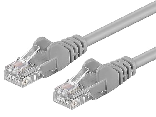 PremiumCord Patchkabel UTP RJ45-RJ45 Level 5E 0, 25m grau von PremiumCord