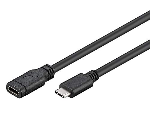 PremiumCord USB-C 3.2 Verlängerungskabel 1m, Datenkabel SuperSpeed bis zu 5Gbit/s, Ladekabel, USB 3.2 Generation 1 Typ C Buchse auf Stecker, Farbe schwarz, Länge 1m PremiumCord USB-C 3.2 Verlängerungskabel 1m, Datenkabel SuperSpeed bis zu 5Gbit/s, Ladekabel, USB 3.2 Generation 1 Typ C Buchse auf Stecker, Farbe schwarz, Länge 1m von PremiumCord