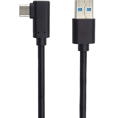 PremiumCord USB-C 90° auf USB 3.0 Verbindungskabel 0,5m, bis zu 5 Gbit/s, USB 3.0/3.1 SuperSpeed Datenkabel, USB 3.1 Typ C Stecker 90° abgewinkelt auf A Stecker, Farbe Schwarz, Länge 0,5m von PremiumCord