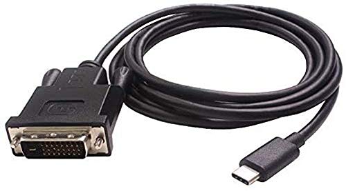 PremiumCord USB-C auf DVI Adapterkabel 1,8m, USB 3.1 Typ C Stecker auf DVI Stecker, Auflösung Full HD 1080p 60Hz, Farbe schwarz von PremiumCord