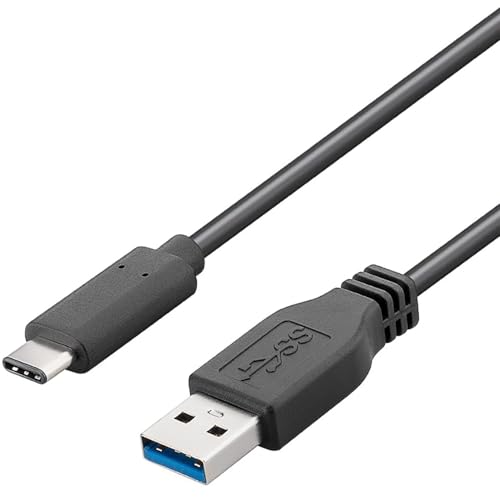 PremiumCord USB 3.2 Gen 1 Verbindungskabel, Datenkabel SuperSpeed bis zu 5Gbit/s, Ladenkabel bis zu 2A, Leistung 40W, USB Typ A Stecker auf USB Typ C Stecker, Farbe Schwarz, Länge 0,5m von PremiumCord