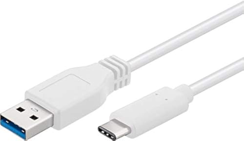 PremiumCord USB 3.2 Gen 1 Verbindungskabel, Datenkabel SuperSpeed bis zu 5Gbit/s, Ladenkabel bis zu 2A, Leistung 40W, USB Typ A Stecker auf USB Typ C Stecker, Farbe Weiß, Länge 1m PremiumCord USB 3.2 Gen 1 Verbindungskabel, Datenkabel SuperSpeed bis zu 5Gbit/s, Ladenkabel bis zu 2A, Leistung 40W, USB Typ A Stecker auf USB Typ C Stecker, Farbe Weiß, Länge 1m von PremiumCord