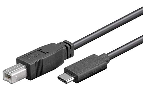 PremiumCord USB-C - USB-B Verbindungskabel, Ladenkabel bis zu 2,5W, Datenkabel bis zu 480mbit/s, USB Typ-C Stecker auf USB Typ-B Stecker, Dreifache Abschirmung, Farbe Schwarz, Länge 1m PremiumCord USB-C - USB-B Verbindungskabel, Ladenkabel bis zu 2,5W, Datenkabel bis zu 480mbit/s, USB Typ-C Stecker auf USB Typ-B Stecker, Dreifache Abschirmung, Farbe Schwarz, Länge 1m von PremiumCord