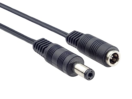 PremiumCord cn-05 Verlängerungskabel für 5,5/2,1 mm Stromanschluss, Länge:1,5m von PremiumCord