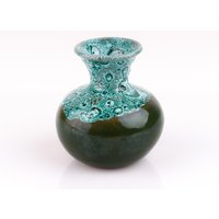 studiokeramik Vase Grün Weiß Schaum Verlauf Kunst 60Er Mid Century Design P0248 von PremiumFORM