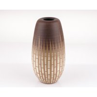 studiokeramik Vase Von Erhard Goschala Unikat Ei Design Ritzdekor Mid Century 60Er P0100 von PremiumFORM