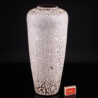 xxl Albert Kiessling Vase Vintage Studiokeramik Schlangenhaut Beige Braun Mcm Design P0165 von PremiumFORM