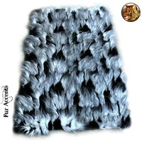 Premium Kunstpelz Überwurf - Schwarz Und Weiß Shaggy Feder Fell Plüsch Akzent Schaffell Pelz Akzente Designer Wohnkultur von PremiumFauxFurRugs
