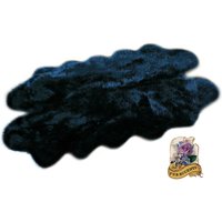 Shaggy Kunstfell Teppich - Schwarzer Shag Quatro Schaffell Weicher Scrunch Designer Decor Shaggy Kunstfell Teppich - Schwarzer Shag Quatro Schaffell Weicher Scrunch Designer Decor von PremiumFauxFurRugs