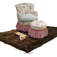 Zottelfell Kunstpelz Baby Kinderzimmer Teppich - Klassisch Rechteckig Kunstschaffell Weicher Dicker Spielteppich Designer Dekor von PremiumFauxFurRugs