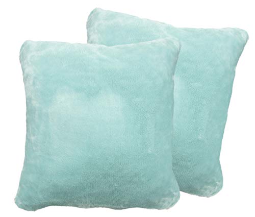 2er Pack Kuschelkissen Premium Cashmere Feeling Kissen 50x50 cm Flauschiges Sofakissen (Aqua) von PremiumShop321