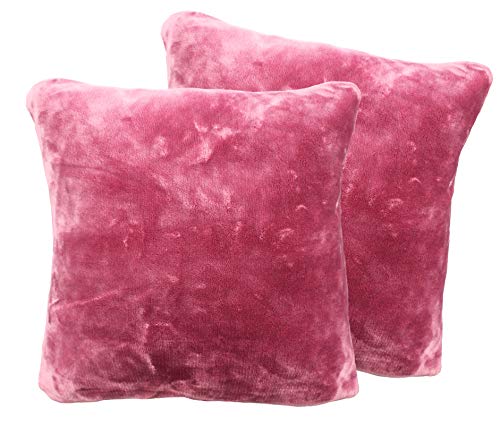 2er Pack Kuschelkissen Premium Cashmere Feeling Kissen 50x50 cm Flauschiges Sofakissen (Beere) von PremiumShop321