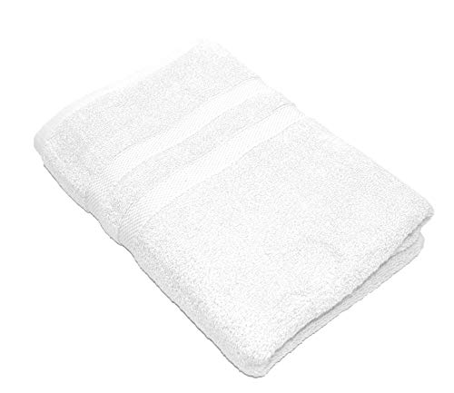 PremiumShop321 2er Pack Handtuch Soft Cotton 100% Baumwolle - 50x100 cm (weiß) von PremiumShop321