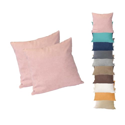 PremiumShop321 2er Pack Kissenbezug Kissenhülle 40x40 in edler Wildleder Optik Alcatraz Rose PremiumShop321 2er Pack Kissenbezug Kissenhülle 40x40 in edler Wildleder Optik Alcatraz Rose von PremiumShop321