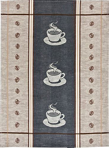 Kracht 3er Pack Halbleinen Geschirrtuch 50x70 Espresso 2-237-17 grau Kracht 3er Pack Halbleinen Geschirrtuch 50x70 Espresso 2-237-17 grau von KRACHT