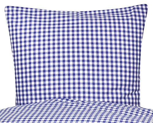 PremiumShop321 Bettwäsche Serie Züchen Landhaus Karo Reißverschluss 95° waschbar -weiß/blau-Kissenbezug 50x50 PremiumShop321 Bettwäsche Serie Züchen Landhaus Karo Reißverschluss 95° waschbar -weiß/blau-Kissenbezug 50x50 von PremiumShop321