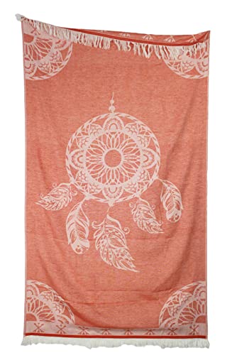 PremiumShop321 Hamamtuch Designmotive Pestemal Tuch 90x170 cm mit Fransen Strandtuch (Traumfänger Terra) von PremiumShop321