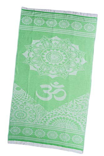 PremiumShop321 Hamamtuch Pestemal Tuch 90x170 cm mit Fransen Strandtuch Yoga (grün) von PremiumShop321