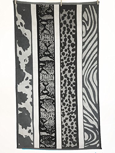 PremiumShop321 - Strandtuch aus 100% Baumwolle - 90x170 cm Frottee Qualität - hochwertiger Jacquard Druck (Animalprint) Verschiedene Designs von PremiumShop321