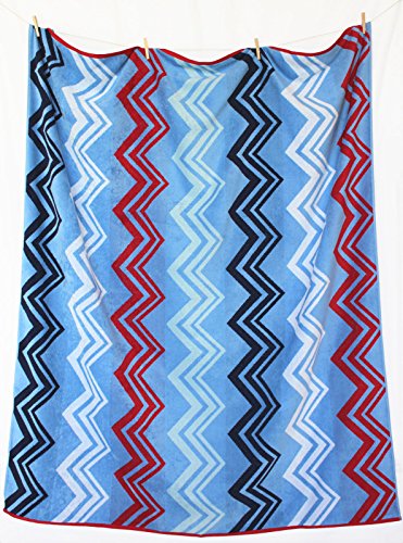 PremiumShop321 - Strandtuch aus 100% Baumwolle - 150x180 cm Frottee Qualität - hochwertiger Jacquard Druck (Zick Zack 1831) PremiumShop321 - Strandtuch aus 100% Baumwolle - 150x180 cm Frottee Qualität - hochwertiger Jacquard Druck (Zick Zack 1831) von PremiumShop321