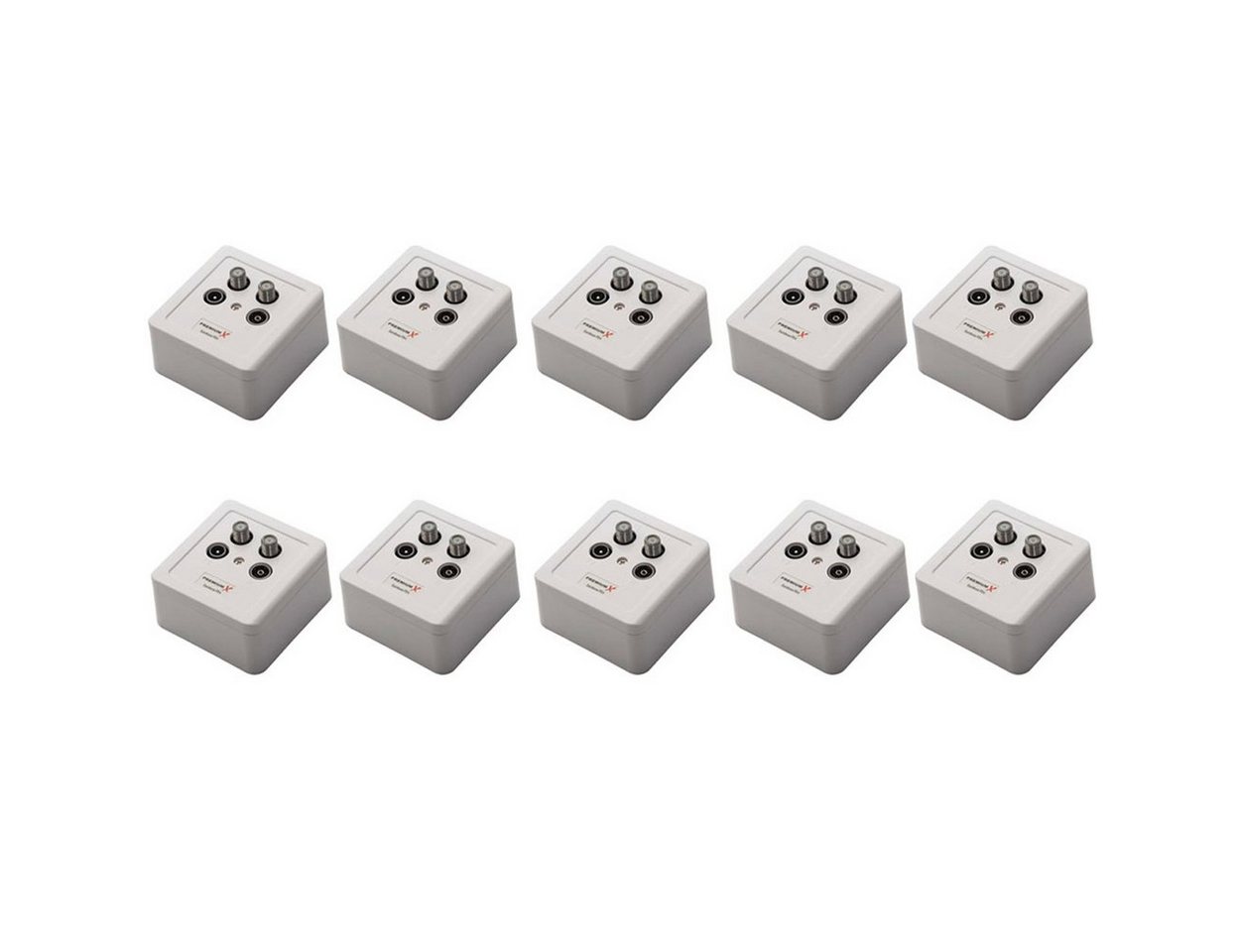 PremiumX Antennensteckdose 10x PX-4 Sat Dose 4 Fach Enddose TWIN Antennendose CLASS A PremiumX Antennensteckdose 10x PX-4 Sat Dose 4 Fach Enddose TWIN Antennendose CLASS A von PremiumX