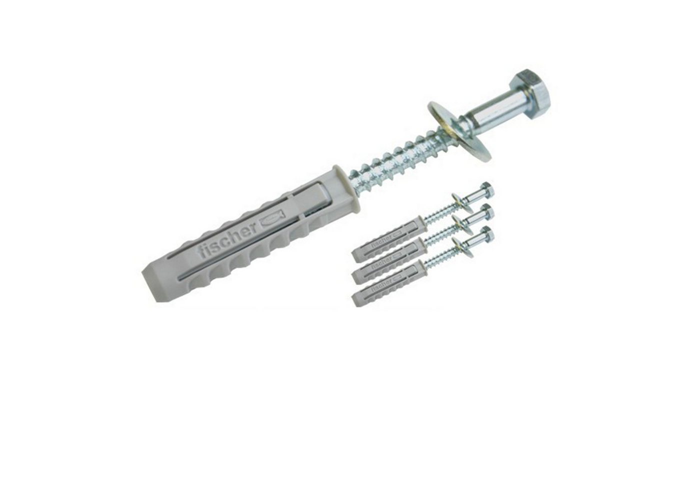 PremiumX Schrauben- und Dübel-Set Schraubensatz 4x Schraube 8x80mm Fischer 12mm Dübel U-Scheibe von PremiumX