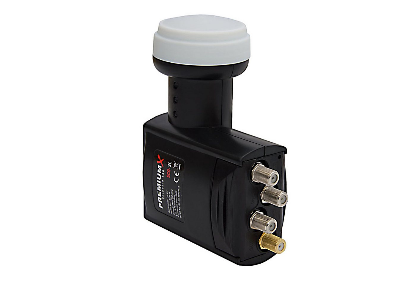 PremiumX Unicable LNB SCR-3L Sat 4 Unicable + 3 Legacy Teilnehmer DVB-S2 HD Monoblock-LNB PremiumX Unicable LNB SCR-3L Sat 4 Unicable + 3 Legacy Teilnehmer DVB-S2 HD Monoblock-LNB von PremiumX