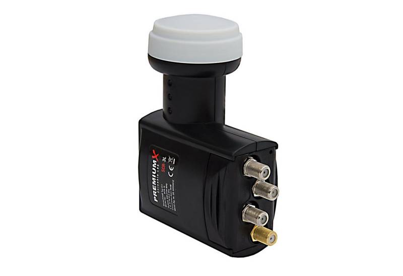 PremiumX Unicable LNB SCR-3L Sat 4 Unicable + 3 Legacy Teilnehmer DVB-S2 HD Monoblock-LNB von PremiumX