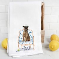 Brüssel Griffon 2 Mehlsack Handtuch, Geschirrtuch, Hundemama, Hundepapa, Personalisierter Name, Aquarell Tierportrait Brüssel Griffon 2 Mehlsack Handtuch, Geschirrtuch, Hundemama, Hundepapa, Personalisierter Name, Aquarell Tierportrait von Preppypineapplehome
