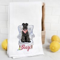 Schnauzer Mehlsack Tuch, Geschirrtuch, Hundemama, Hundepapa, Personalisierter Name, Labradoodle, Aquarell Tierportrait Schnauzer Mehlsack Tuch, Geschirrtuch, Hundemama, Hundepapa, Personalisierter Name, Labradoodle, Aquarell Tierportrait von Preppypineapplehome