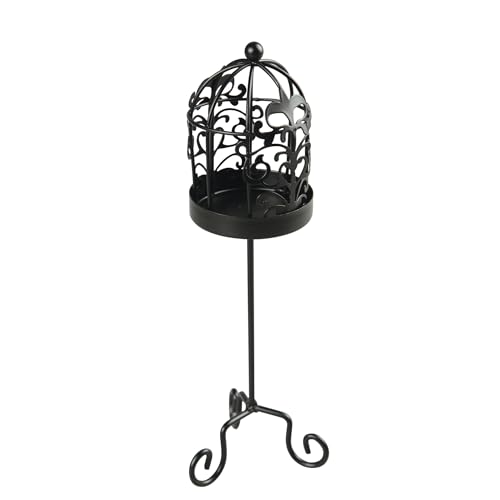 PRESENT SIMPLE Vogelkäfig aus Metall – Schwarz – Höhe 15,5 cm von PRESENT SIMPLE