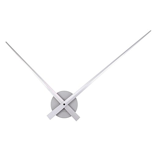 Present Time UK Little Big Time Uhr, Wanduhr, Aluminium, Silber, One Size von Present Time UK