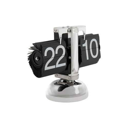 Karlsson Tischuhr Small Flip - Schwarz - 9.5x21x16.5cm - Rechteck - Stahl - Standuhr - Tisch Uhr Karlsson Tischuhr Small Flip - Schwarz - 9.5x21x16.5cm - Rechteck - Stahl - Standuhr - Tisch Uhr von Karlsson