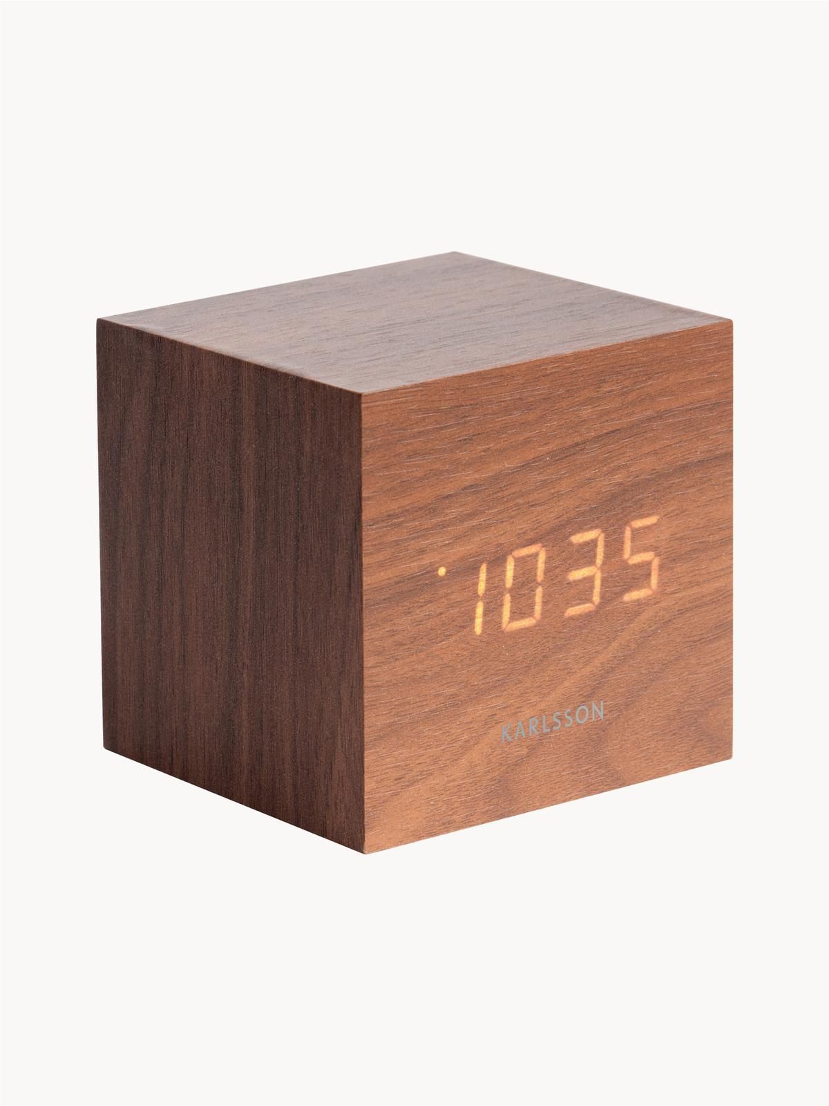 LED-Wecker Cube mit USB-Anschluss von Present Time