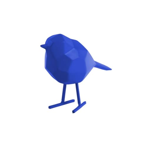 Present Time [DL Statue Origami Bird small Bright Blue von Present Time